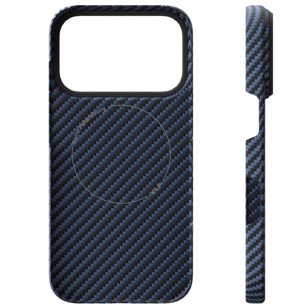 Чехол защитный VLP Kevlar Case MagSafe для iPhone 17 Pro Синий