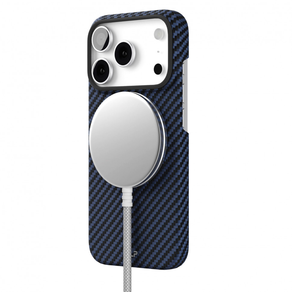 Чехол защитный VLP Kevlar Case MagSafe для iPhone 17 Pro Синий