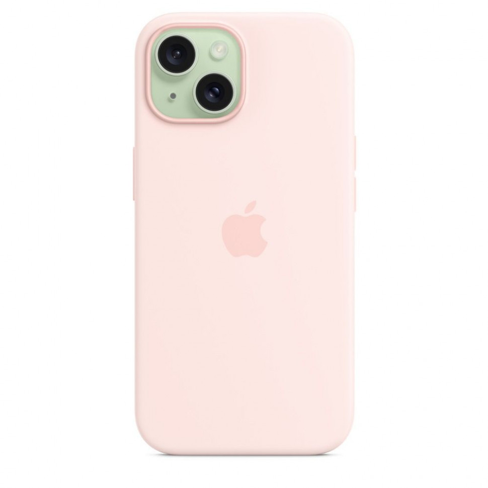 Чехол защитный Apple Silicone Case с MagSafe для iPhone 15 Plus Light Pink