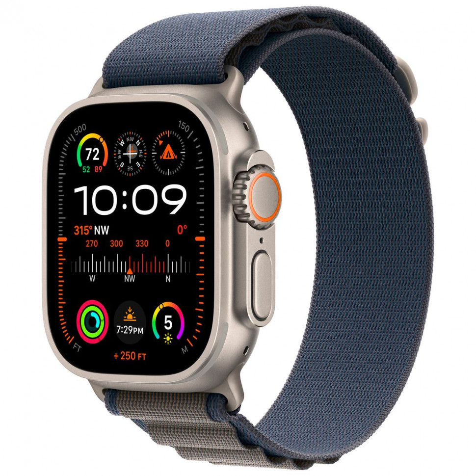 Умные часы Apple Watch Ultra 2 49mm Titanium Case with Blue Alpine Loop (S)
