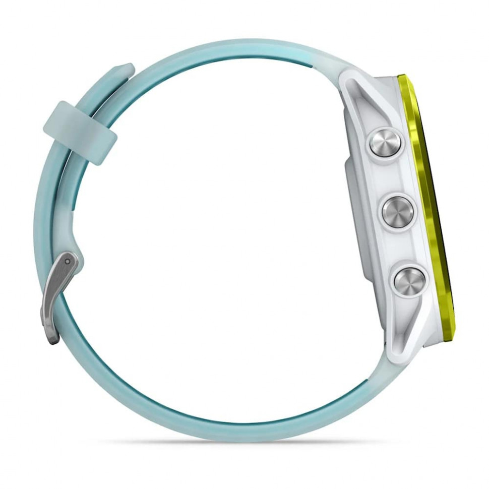 Умные часы Garmin Forerunner 570 47mm Amp Yellow Aluminum with Translucent Whitestone/Turquoise Band (010-02971-01)