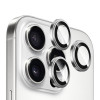 Защитное стекло на камеру HOCO V12 Plus для iPhone 16 Pro/16 Pro Max Серебро