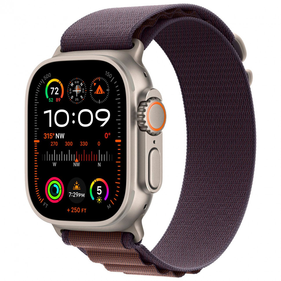 Умные часы Apple Watch Ultra 2 49mm Titanium Case with Indigo Alpine Loop (M)