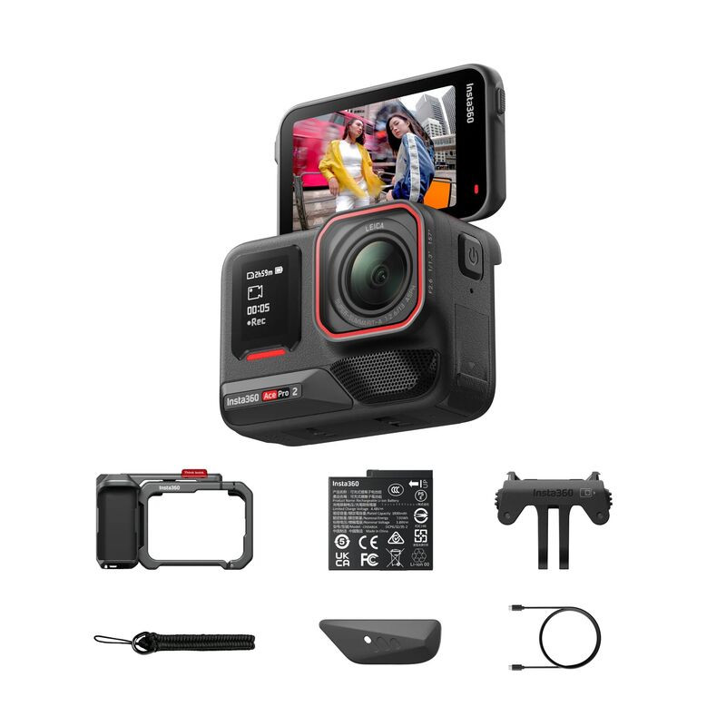 Экшн-камера Insta360 Ace Pro 2 Xplorer Bundle Черный (Midnight Black)