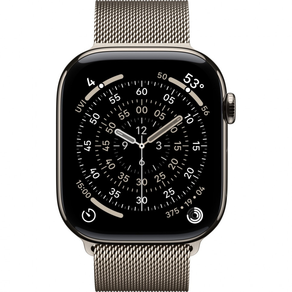 Умные часы Apple Watch Series 11 46mm Natural Titanium Case with Natural Milanese Loop (S/M)