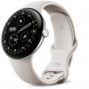 Умные часы Google Pixel Watch 4 45mm Wi-Fi Серебряный/Бежевый (Polished Silver/Porcelain)