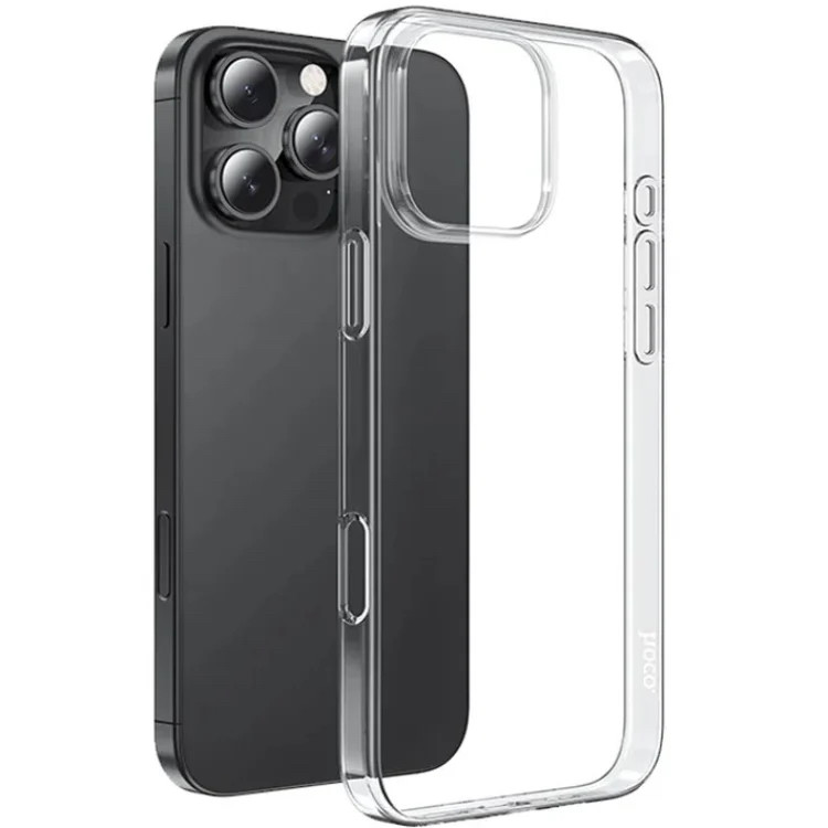 Чехол защитный силиконовый HOCO для iPhone 16 Pro Прозрачный