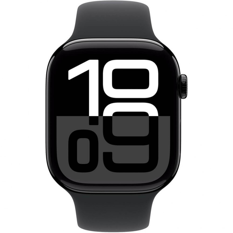 Умные часы Apple Watch Series 10 46mm Jet Black Aluminum Case with Black Sport Band (S/M)