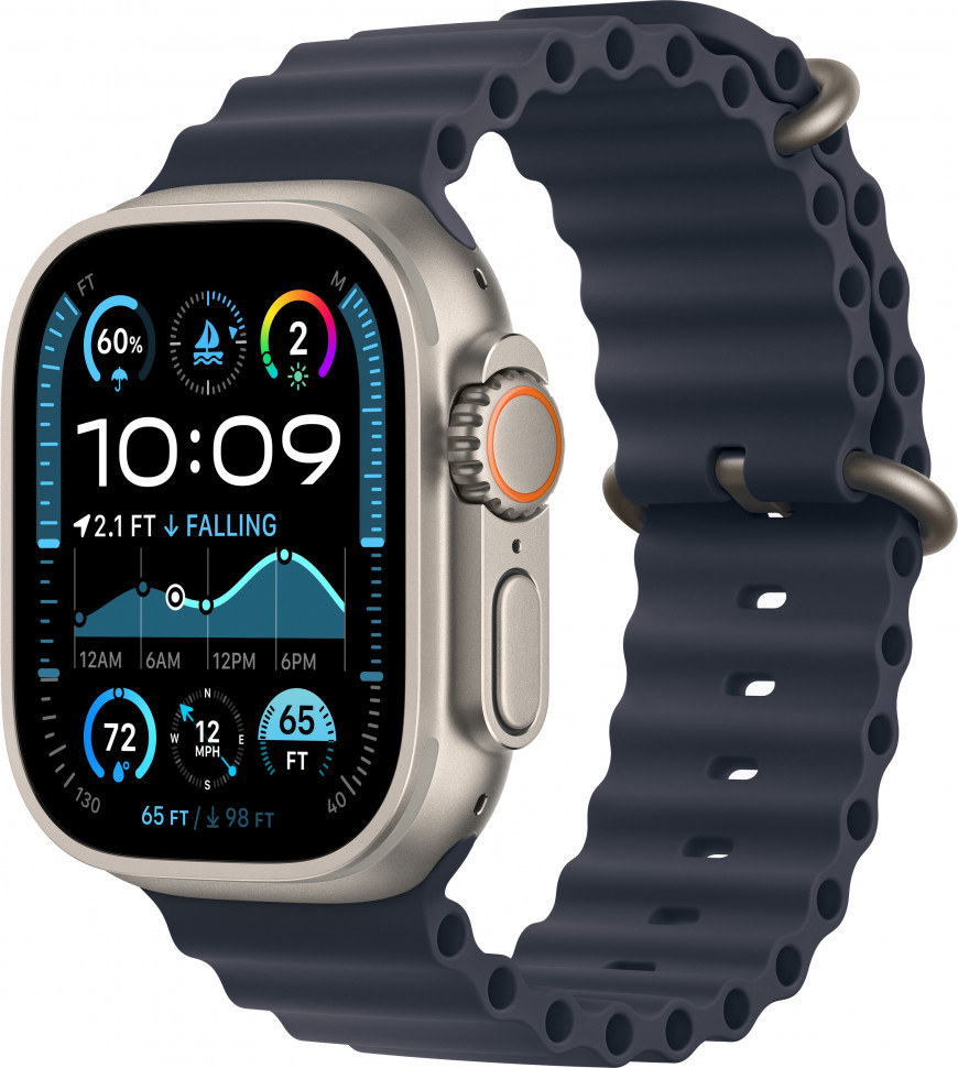 Умные часы Apple Watch Ultra 2 2024 49mm Natural Titanium Case with Navy Ocean Band