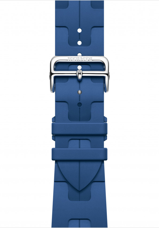Умные часы Apple Watch Hermes Series 10 46mm Silver Titanium Case with Blue de France Kilim Band