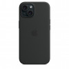 Чехол защитный Apple Silicone Case с MagSafe для iPhone 15 Plus Black