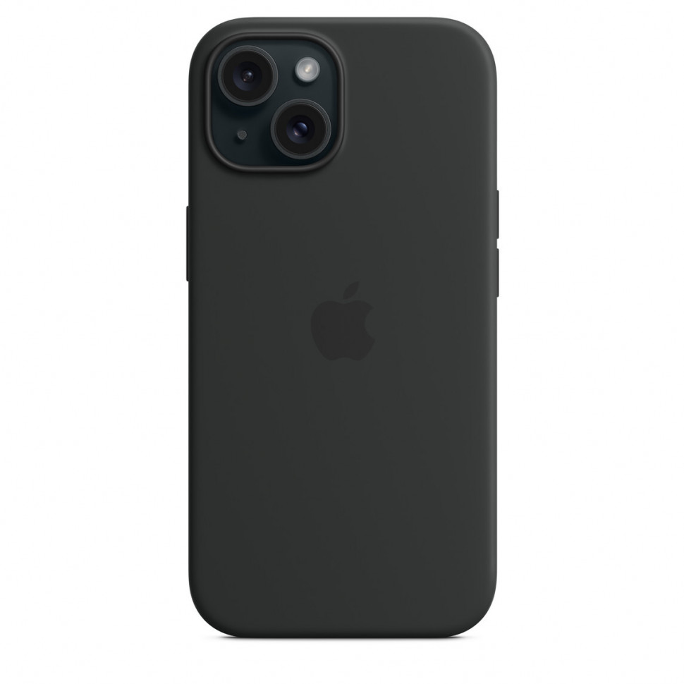 Чехол защитный Apple Silicone Case с MagSafe для iPhone 15 Plus Black