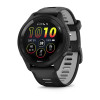 Умные часы Garmin Forerunner 265 46mm Black Bezel and Case with Black/Powder Gray Silicone Band (010-02810-10)