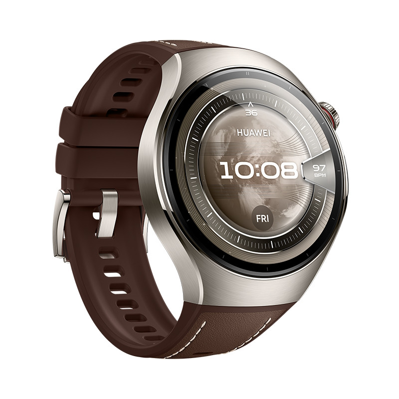 Умные часы HUAWEI Watch 5 46mm Коричный (Dark Brown)