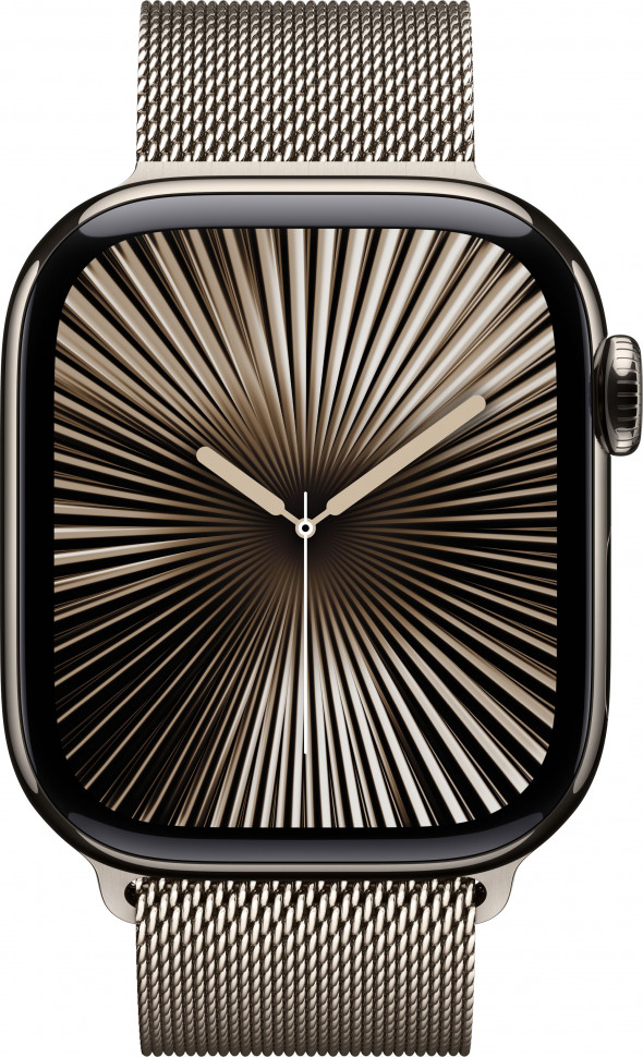 Умные часы Apple Watch Series 10 46mm Natural Titanium Case with Natural Milanese Loop (M/L)