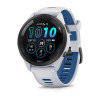 Умные часы Garmin Forerunner 265 46mm Black Bezel with Whitestone Case and Whitestone/Tidal Blue Silicone Band (010-02810-11)