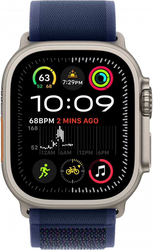 Умные часы Apple Watch Ultra 2 2024 49mm Natural Titanium Case with Blue Trail Loop (M/L)