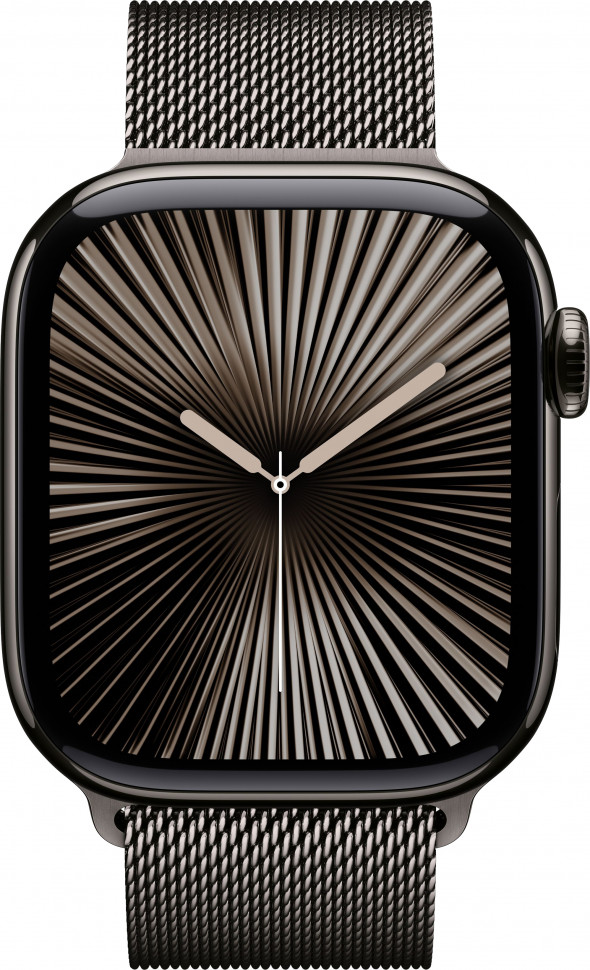 Умные часы Apple Watch Series 10 46mm Slate Titanium Case with Slate Milanese Loop (M/L)
