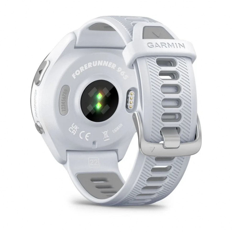 Умные часы Garmin Forerunner 965 Titanium Bezel with Whitestone Case and Whitestone/Powder Gray Silicone Band (010-02809-11)