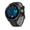 Умные часы Garmin Forerunner 965 Carbon Gray DLC Titanium Bezel with Black Case and Black/Powder Gray Silicone Band (010-02809-10)