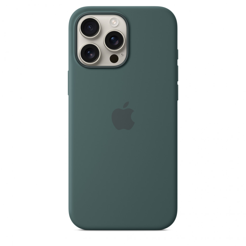 Чехол защитный Apple Silicone Case с MagSafe для iPhone 16 Pro Max Lake Green