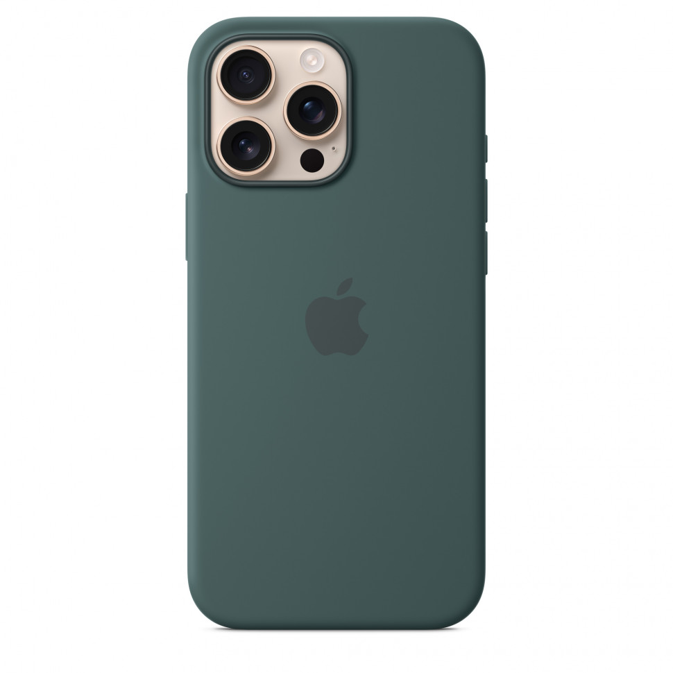 Чехол защитный Apple Silicone Case с MagSafe для iPhone 16 Pro Max Lake Green