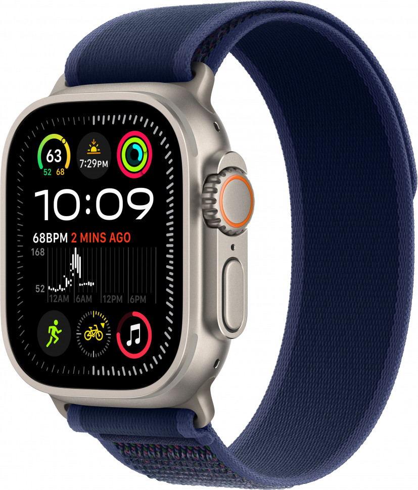 Умные часы Apple Watch Ultra 2 2024 49mm Natural Titanium Case with Blue Trail Loop (S/M)
