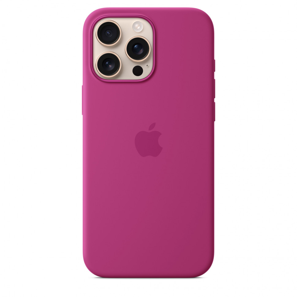 Чехол защитный Apple Silicone Case с MagSafe для iPhone 16 Pro Max Fuchsia
