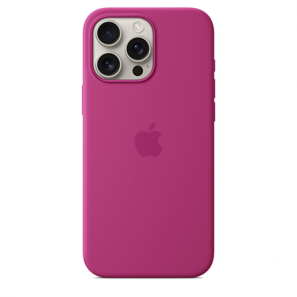 Чехол защитный Apple Silicone Case с MagSafe для iPhone 16 Pro Max Fuchsia