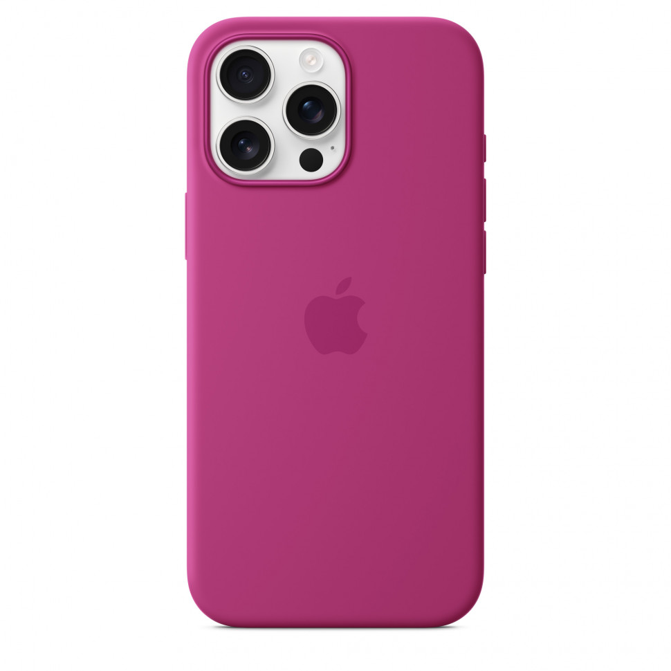 Чехол защитный Apple Silicone Case с MagSafe для iPhone 16 Pro Max Fuchsia