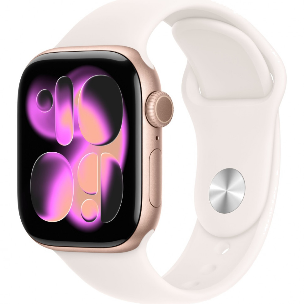 Умные часы Apple Watch Series 11 42mm Rose Gold Aluminum Case with Light Blush Sport Band (S/M)