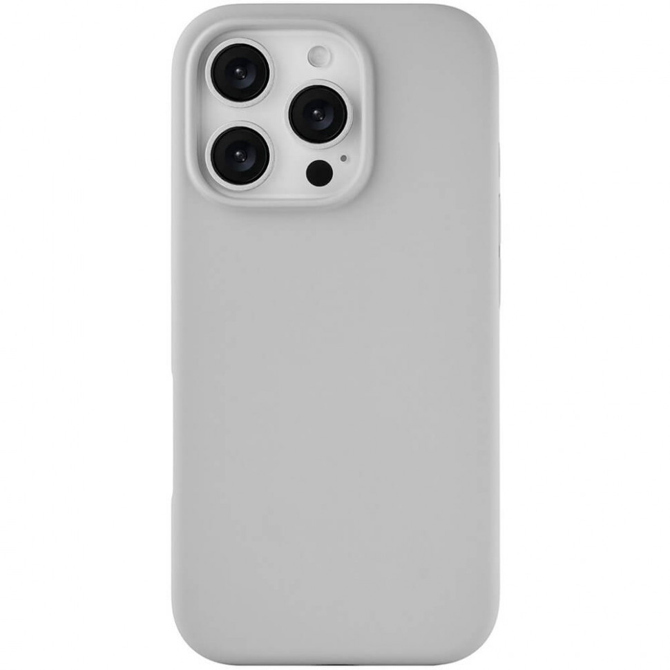 Чехол защитный uBear Touch Mag Case для iPhone 16 Pro Светло-серый