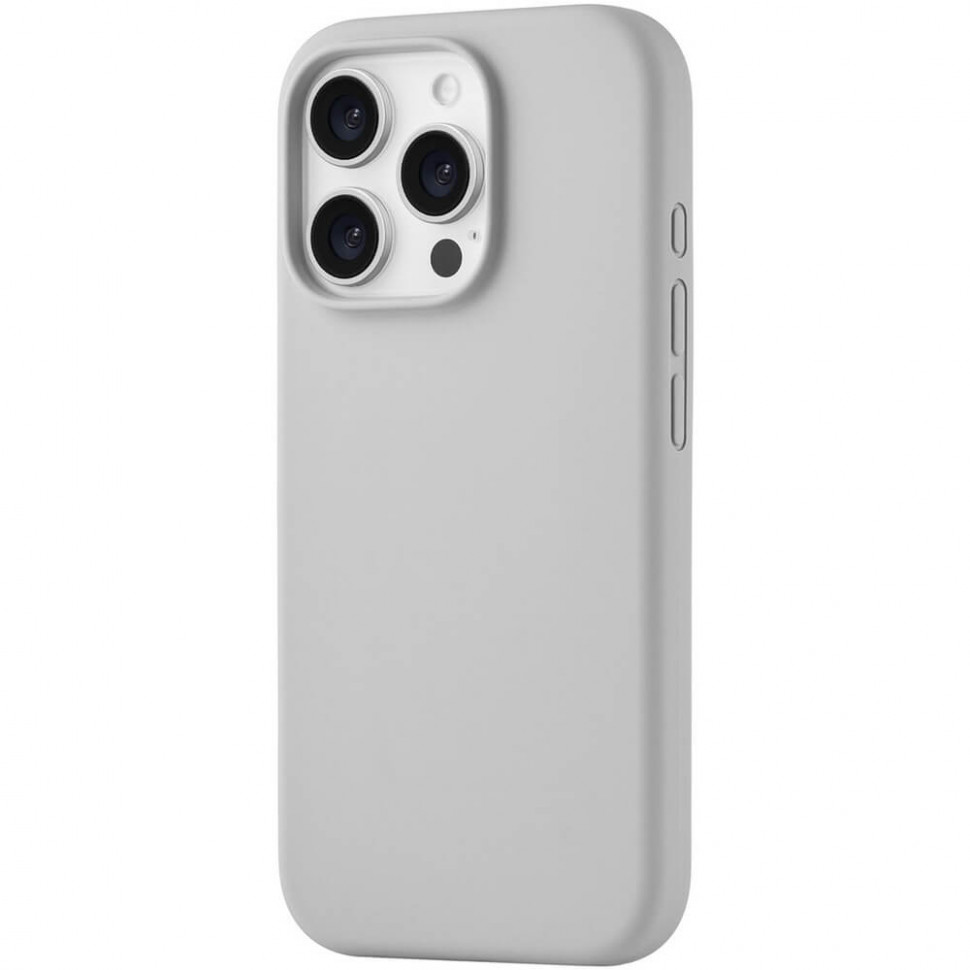Чехол защитный uBear Touch Mag Case для iPhone 16 Pro Светло-серый