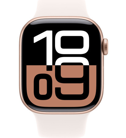 Умные часы Apple Watch Series 10 42mm Rose Gold Aluminum Case with Light Blush Sport Band (M/L)
