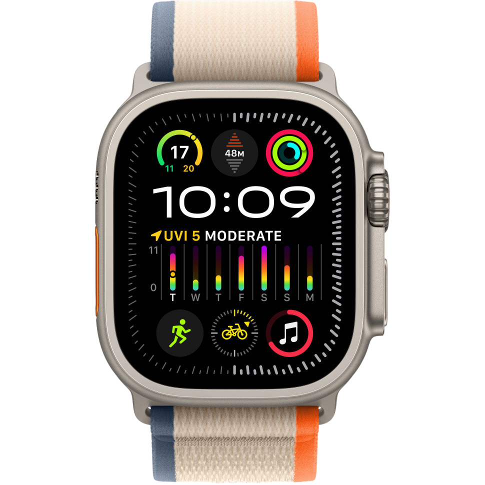 Умные часы Apple Watch Ultra 2 49mm Titanium Case with Orange/Beige Trail Loop (M/L)