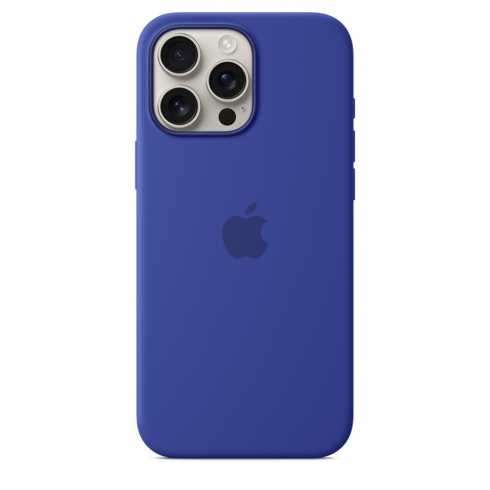 Чехол защитный Apple Silicone Case с MagSafe для iPhone 16 Pro Max Ultramarine