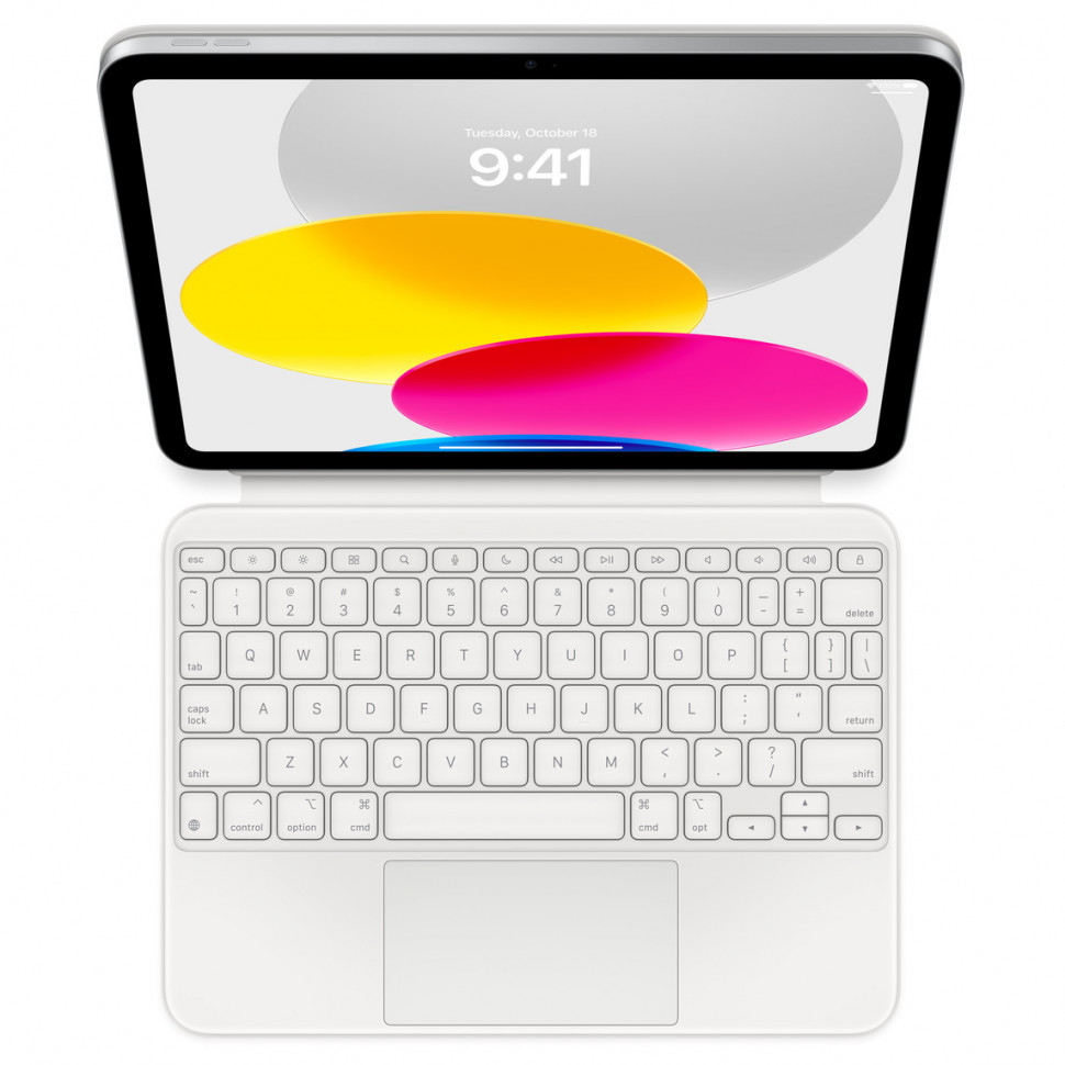 Клавиатура Apple Magic Keyboard Folio для iPad 10.9 и iPad 11 2025 Белый (MQDP3)