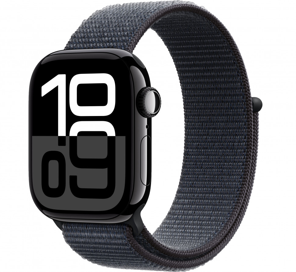 Умные часы Apple Watch Series 10 42mm Jet Black Aluminum Case with Ink Sport Loop