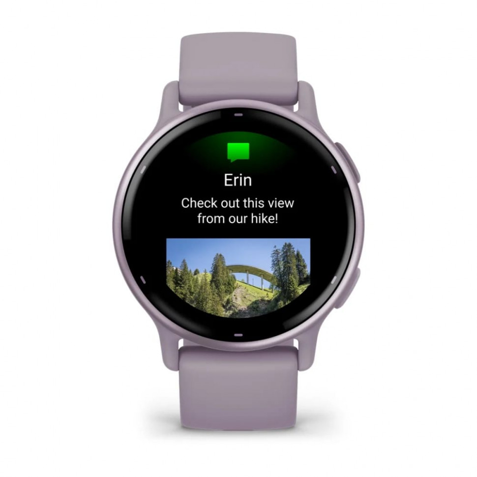 Умные часы Garmin Vivoactive 5 Metallic Orchid Aluminum Bezel with Orchid Case and Silicone Band (010-02862-13)