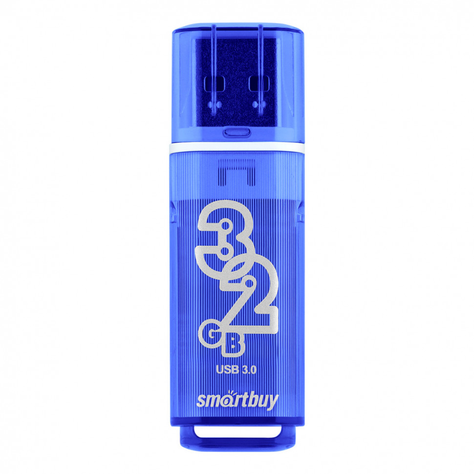 Флеш-накопитель SmartBuy 32GB Glossy series Dark Blue (SB32GBGS-DB)