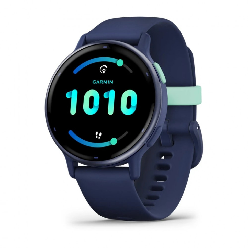 Умные часы Garmin Vivoactive 5 Metallic Navy Aluminum Bezel with Navy Case and Silicone Band (010-02862-12)