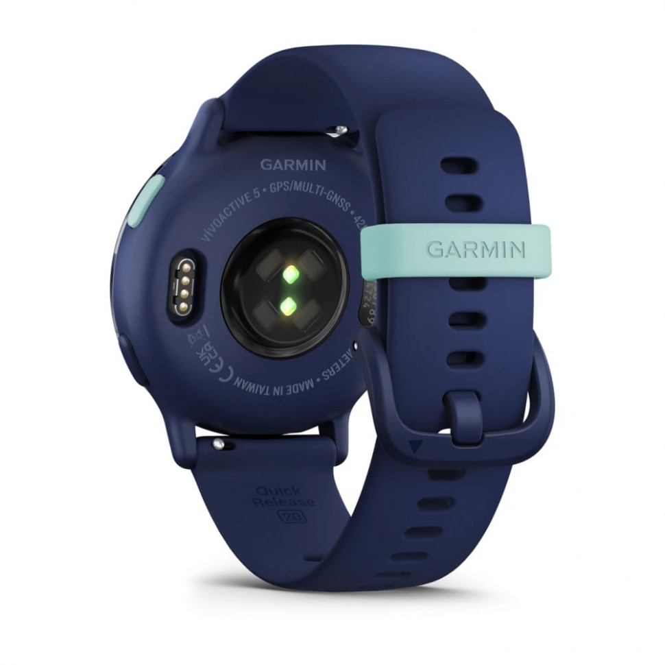 Умные часы Garmin Vivoactive 5 Metallic Navy Aluminum Bezel with Navy Case and Silicone Band (010-02862-12)