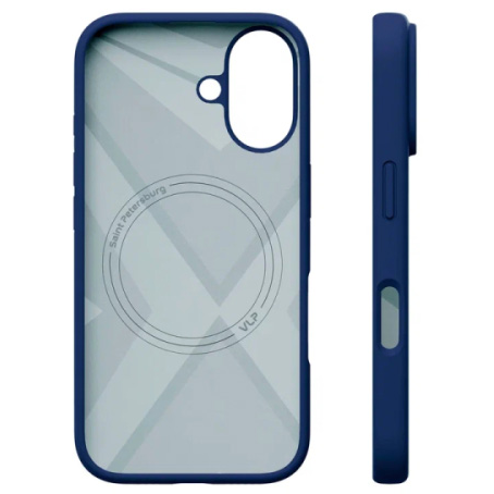 Чехол защитный VLP Aster Case MagSafe для iPhone 16 Ультрамарин