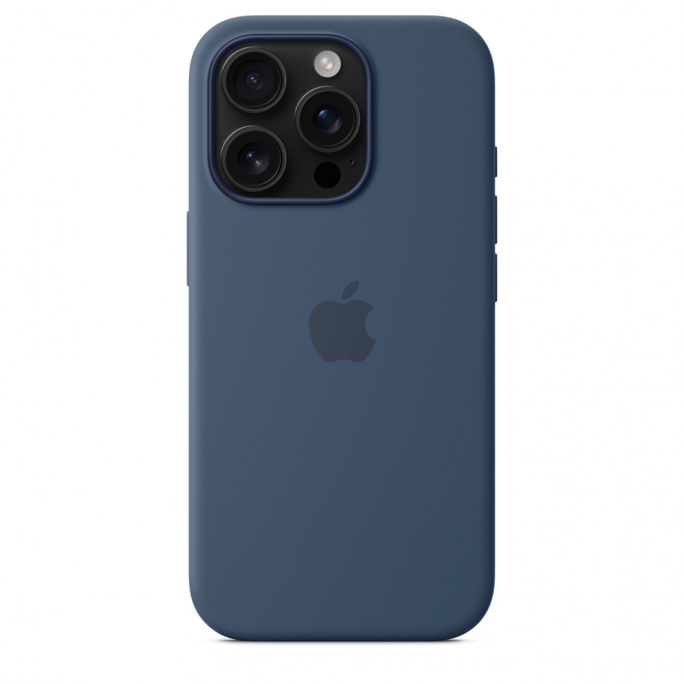 Чехол защитный Apple Silicone Case с MagSafe для iPhone 16 Pro Denim