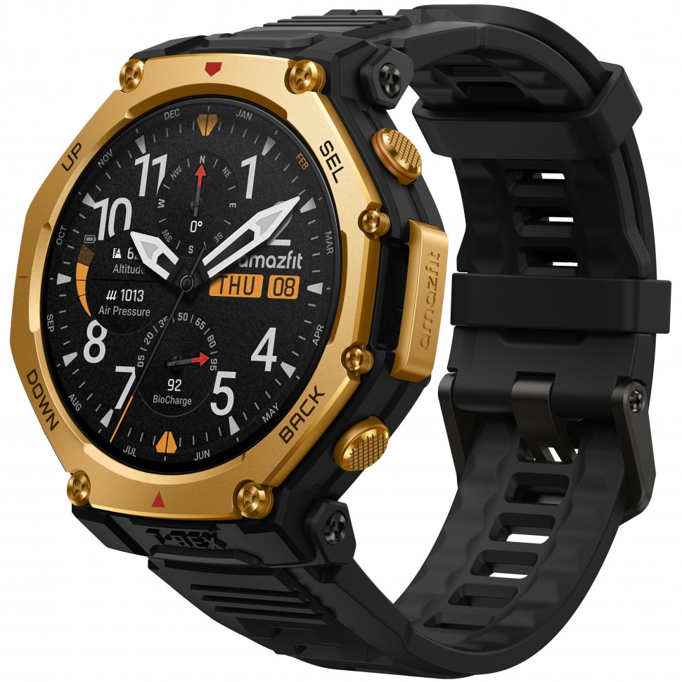 Умные часы Amazfit T-Rex 3 Pro 48mm Золотой (Black Gold)