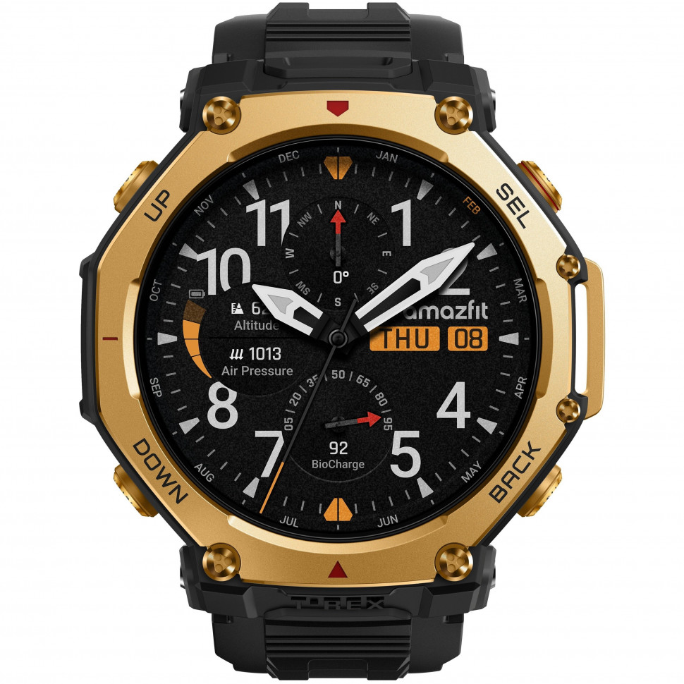 Умные часы Amazfit T-Rex 3 Pro 48mm Золотой (Black Gold)