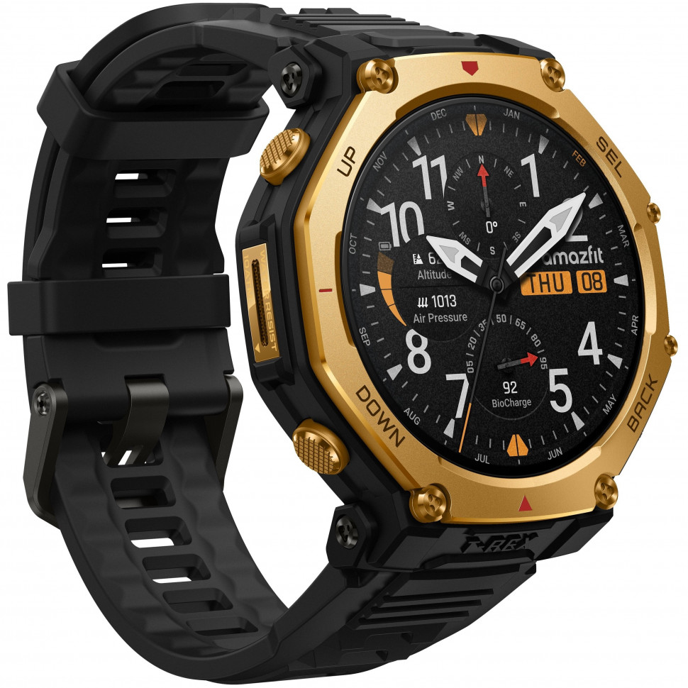 Умные часы Amazfit T-Rex 3 Pro 48mm Золотой (Black Gold)