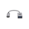 Адаптер переходник uBear USB-C hub Link Type-C на USB Серебро