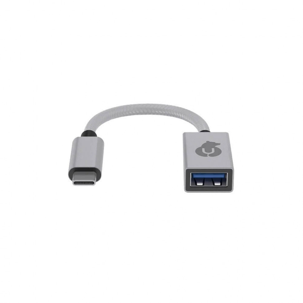 Адаптер переходник uBear USB-C hub Link Type-C на USB Серебро