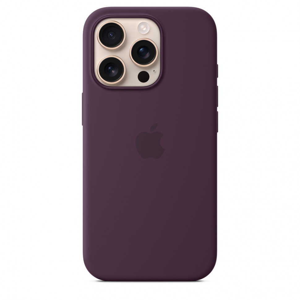 Чехол защитный Apple Silicone Case с MagSafe для iPhone 16 Pro Plum